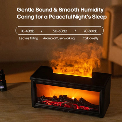 GlowMist Flame-Effect Aroma Diffuser & Humidifier