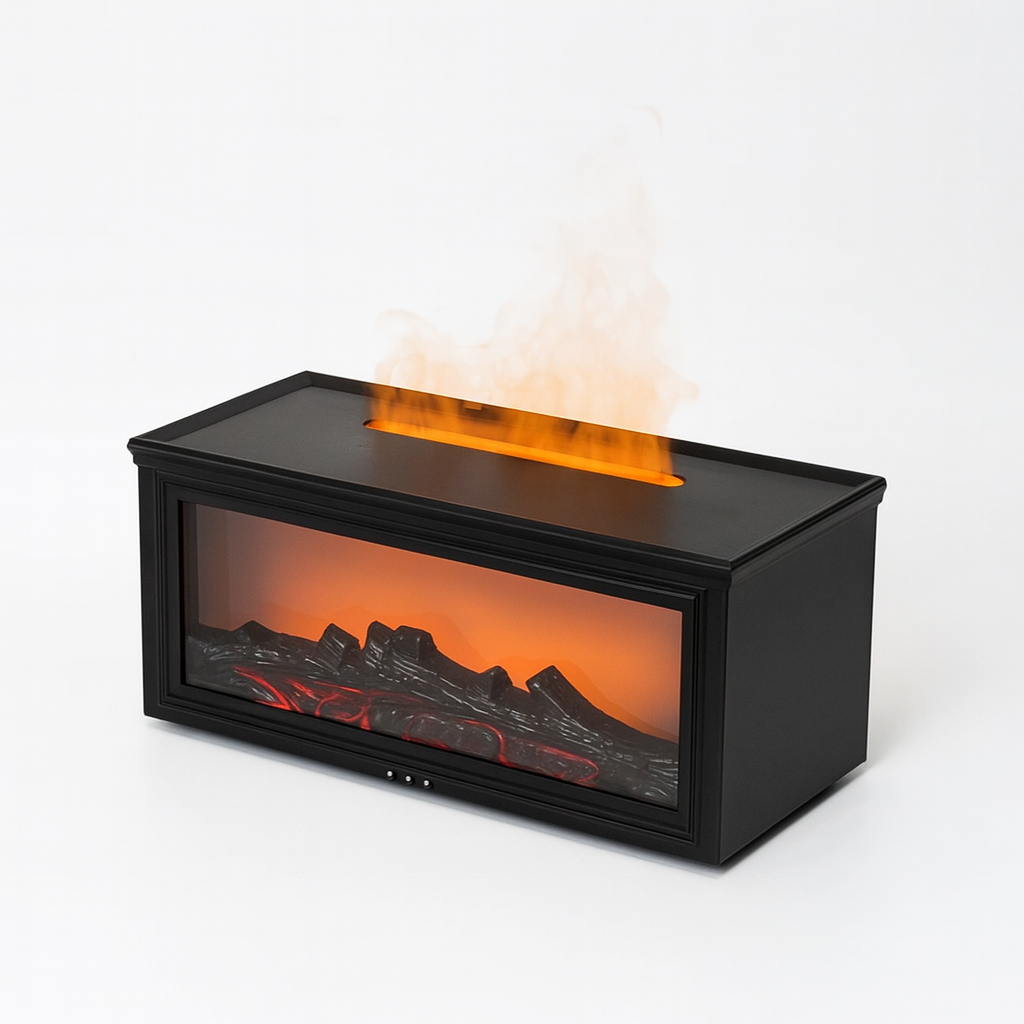 GlowMist Flame-Effect Aroma Diffuser & Humidifier