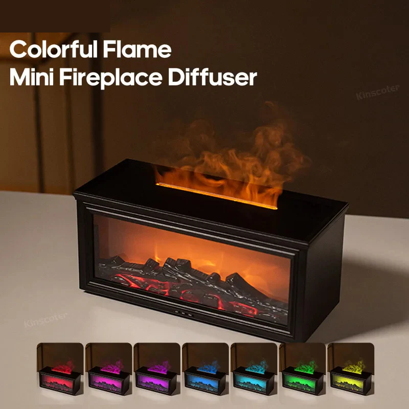 GlowMist Flame-Effect Aroma Diffuser & Humidifier