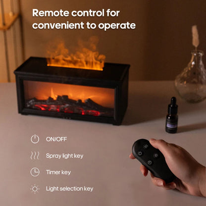 GlowMist Flame-Effect Aroma Diffuser & Humidifier
