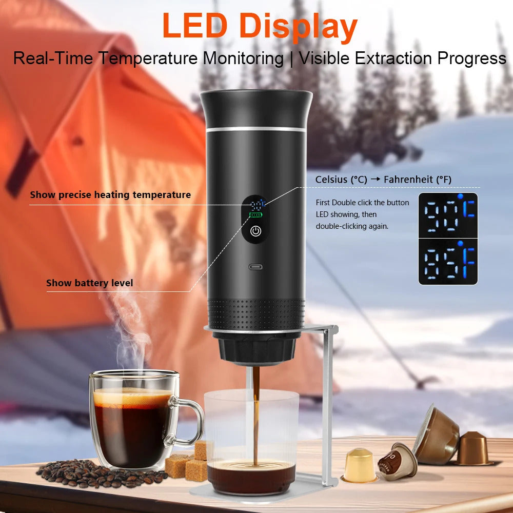 Tripresso™ v2 – Portable Electric Coffee Maker