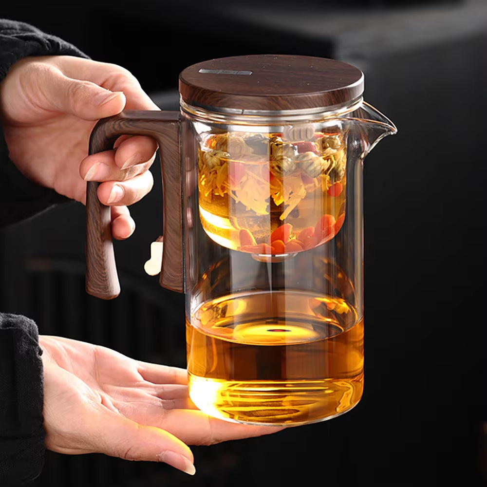 SnapInfuse Magnetic Glass Teapot with Infuser