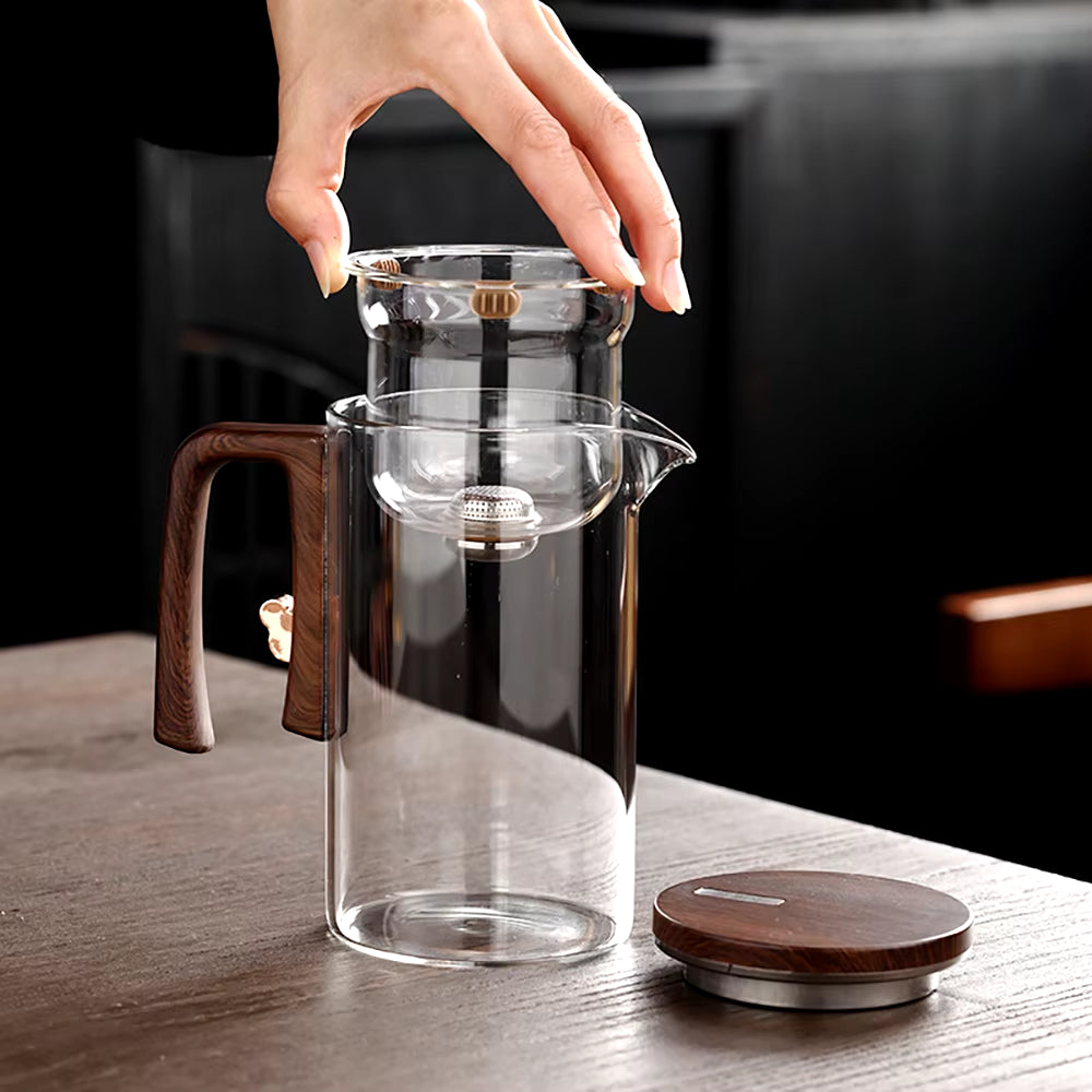 SnapInfuse Magnetic Glass Teapot with Infuser