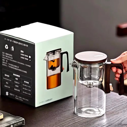 SnapInfuse Magnetic Glass Teapot with Infuser